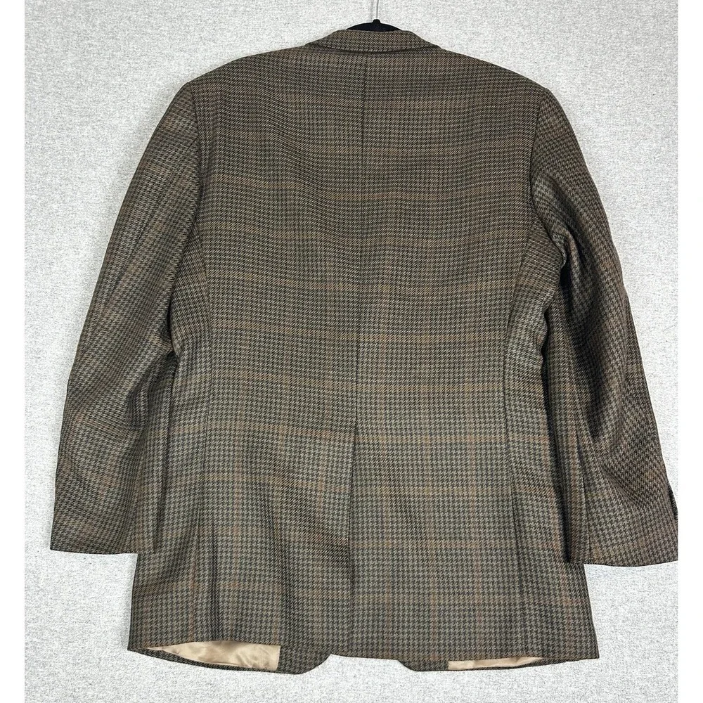 Chaps Ralph Lauren Blazer Mens 40 Tall Brown Wool Houndstooth Sport‎ Coat Canada